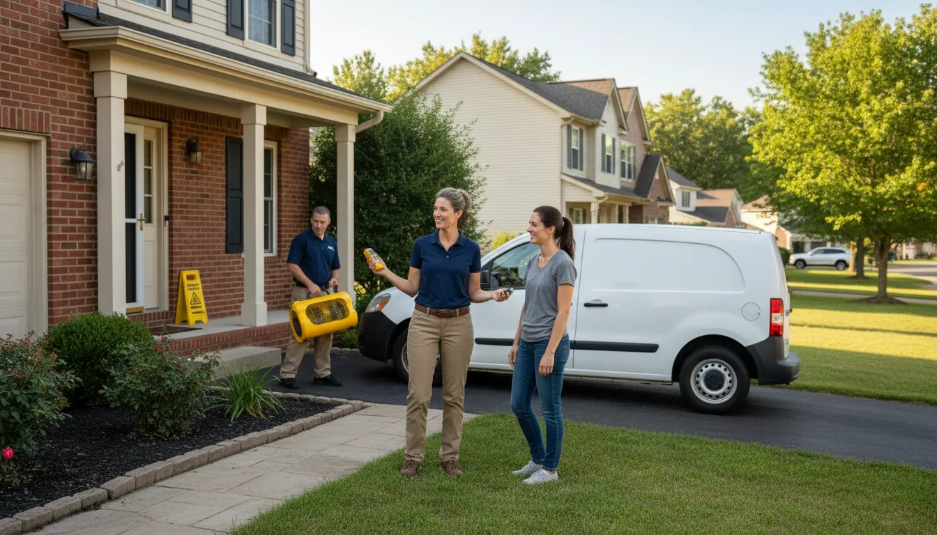 Residential water damage restoration in Somerset, PA